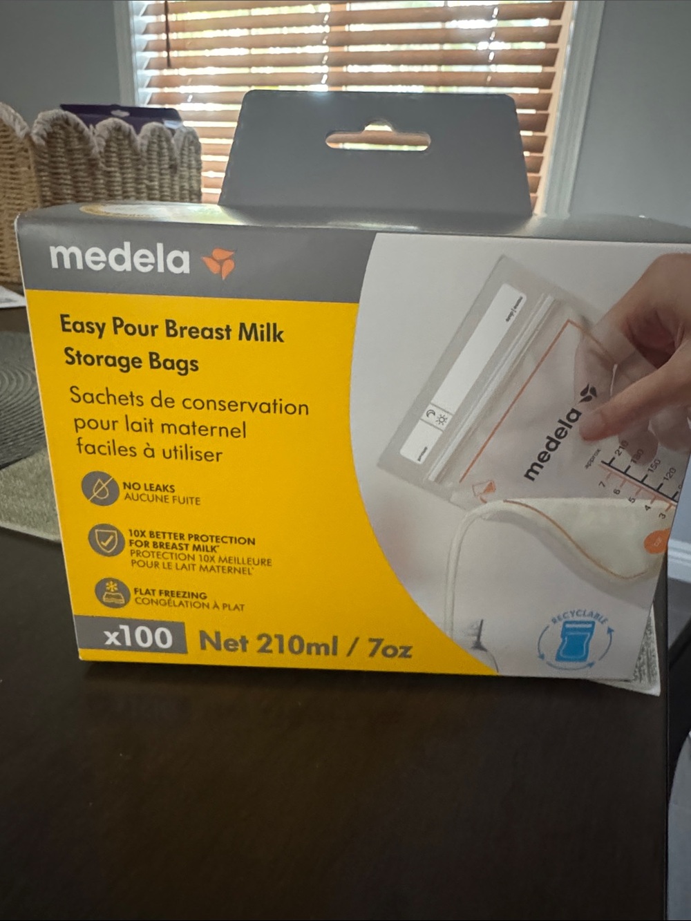 Medela Yellow Easy Pour Breast Milk Storage Bags - 210ml Pack
